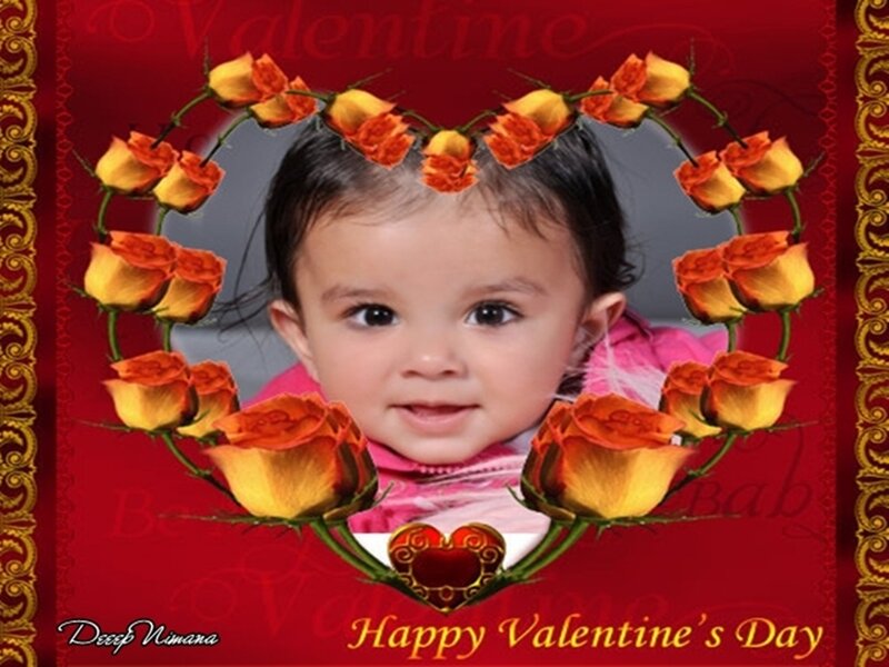 Valentine's Day baby photo
