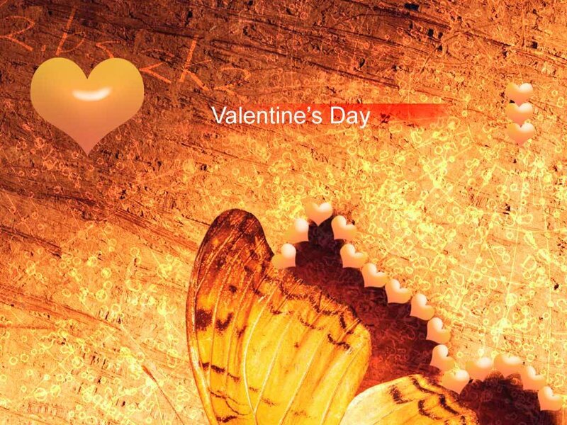 Valentine's Day butterfly