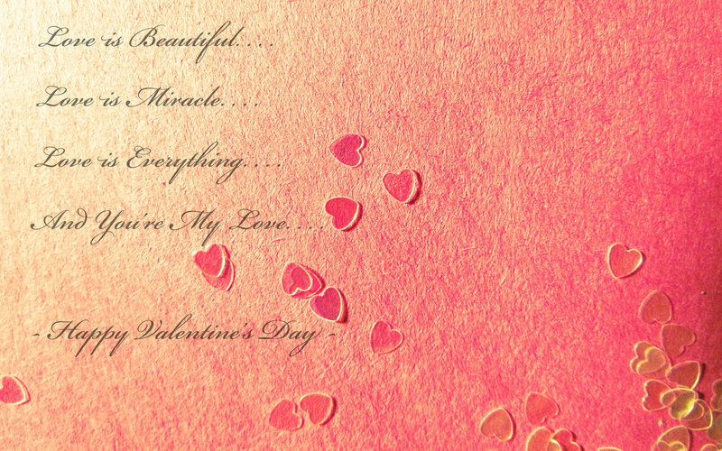 Valentine's Day Card — Pink, Romantic