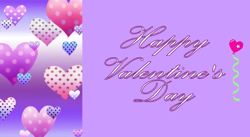 Valentine's Day Card — Purple