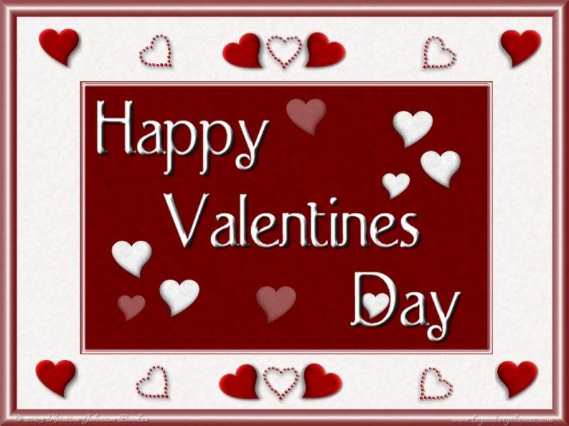 Valentine's Day Card — Red, Festive