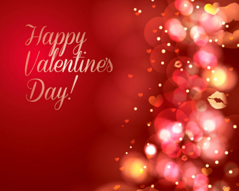 Valentine's Day Card — Red, Romantic, Digital Art