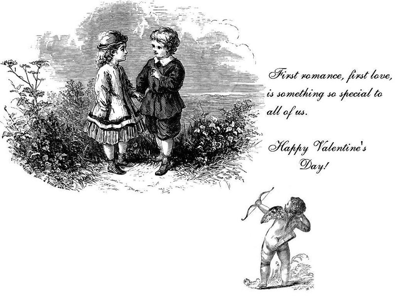 Valentine's Day children illustration