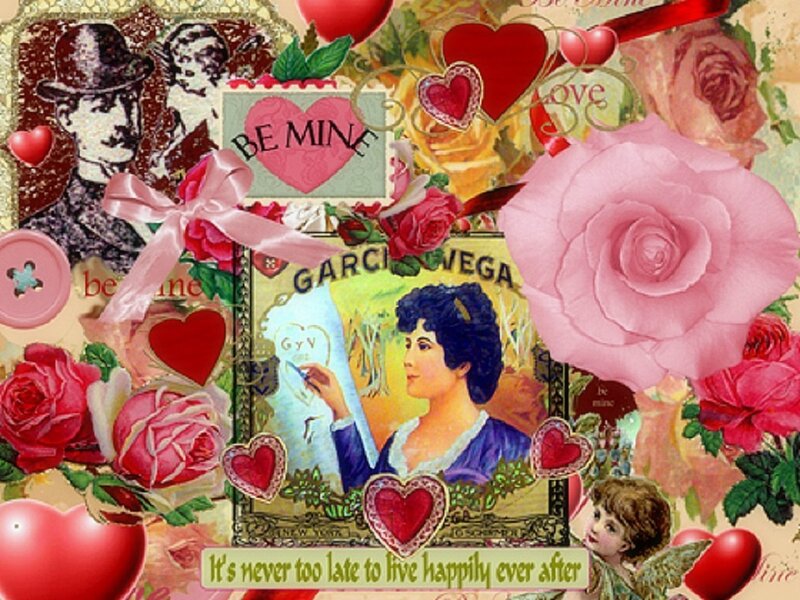 Valentine's Day Collage — Pink