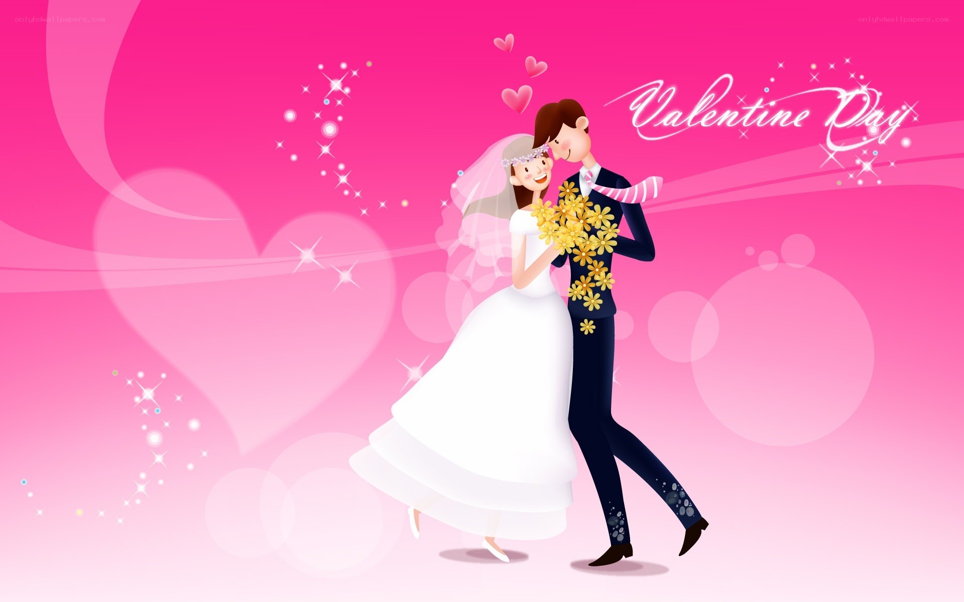 Valentine's Day couple illustration