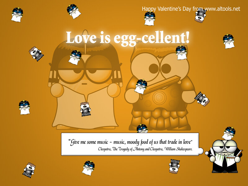 Valentine's Day egg pun