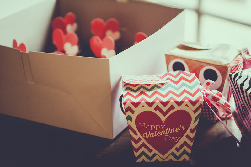 Valentine's Day gifts and decorations