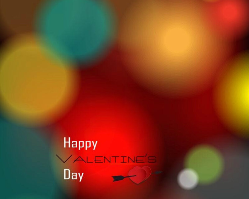 Valentine's Day Greeting — Red, Festive, Digital Art
