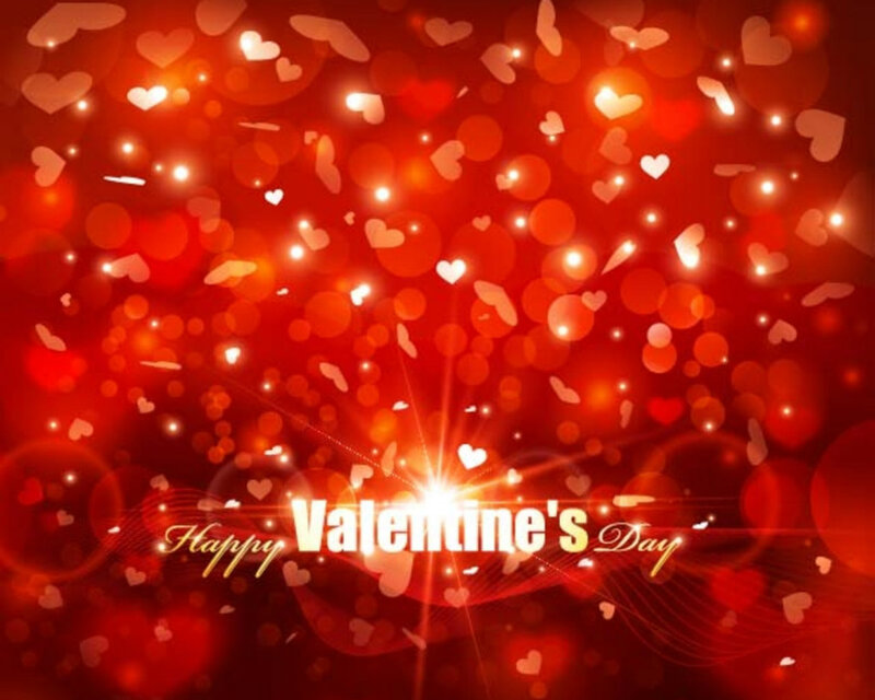 Valentine's Day Greeting — Red, Festive