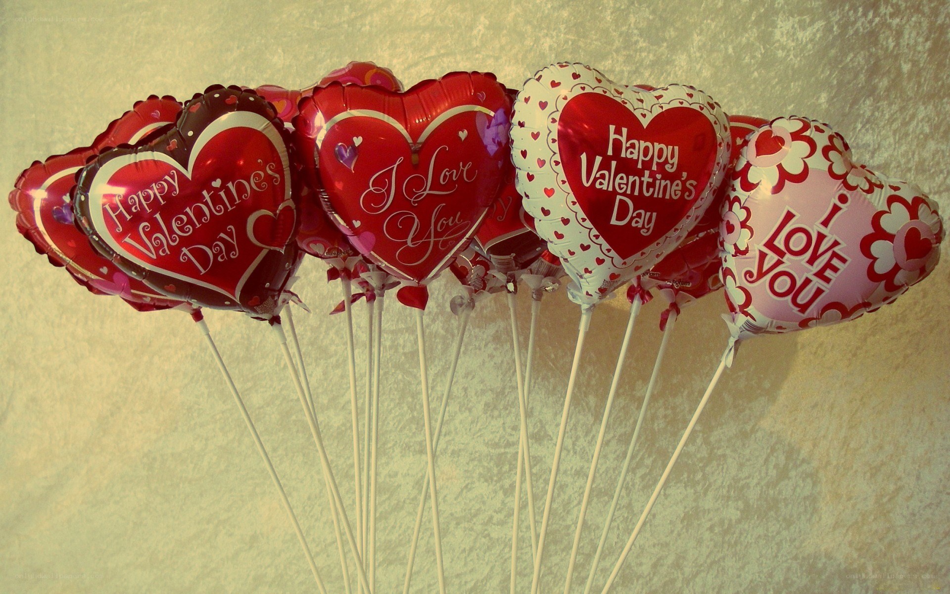 Valentine's Day heart balloons