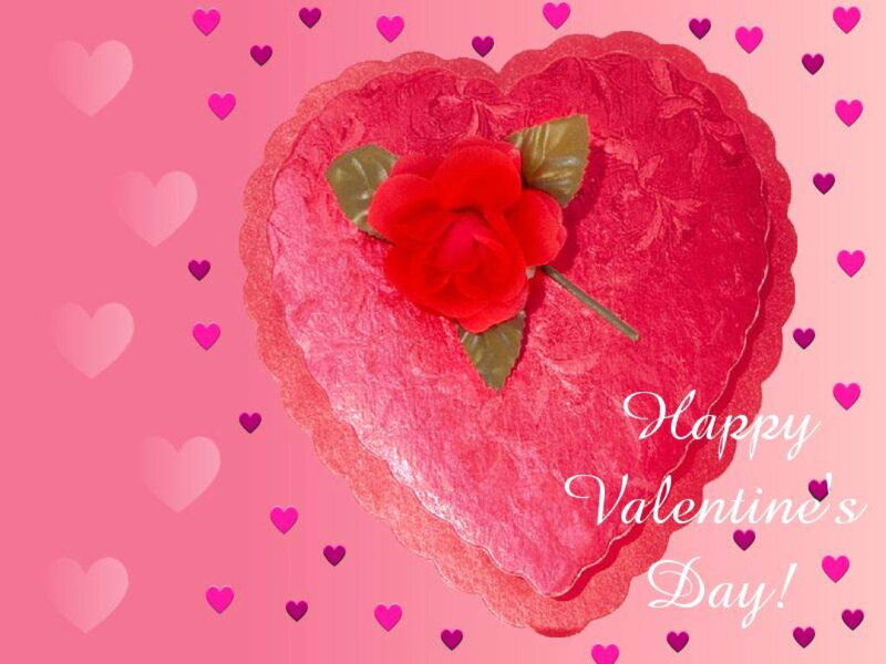 Valentine's Day heart card