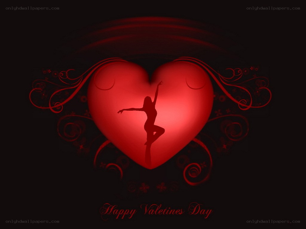 Valentine's Day heart silhouette