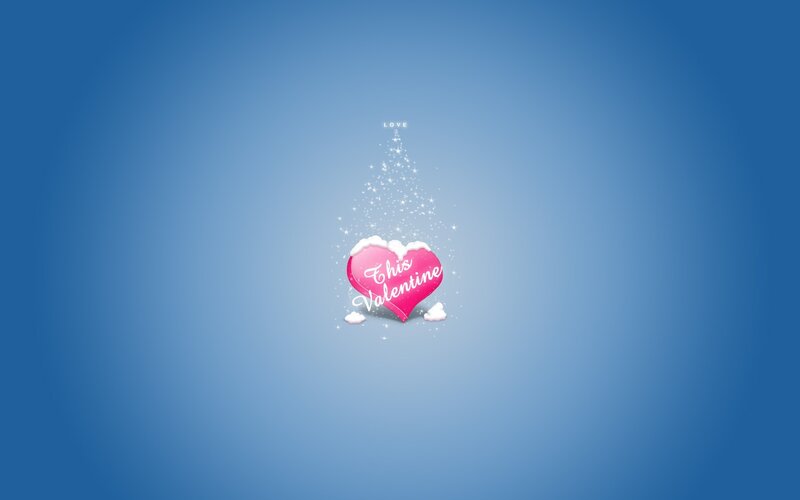 Valentine's Day heart with sparkles