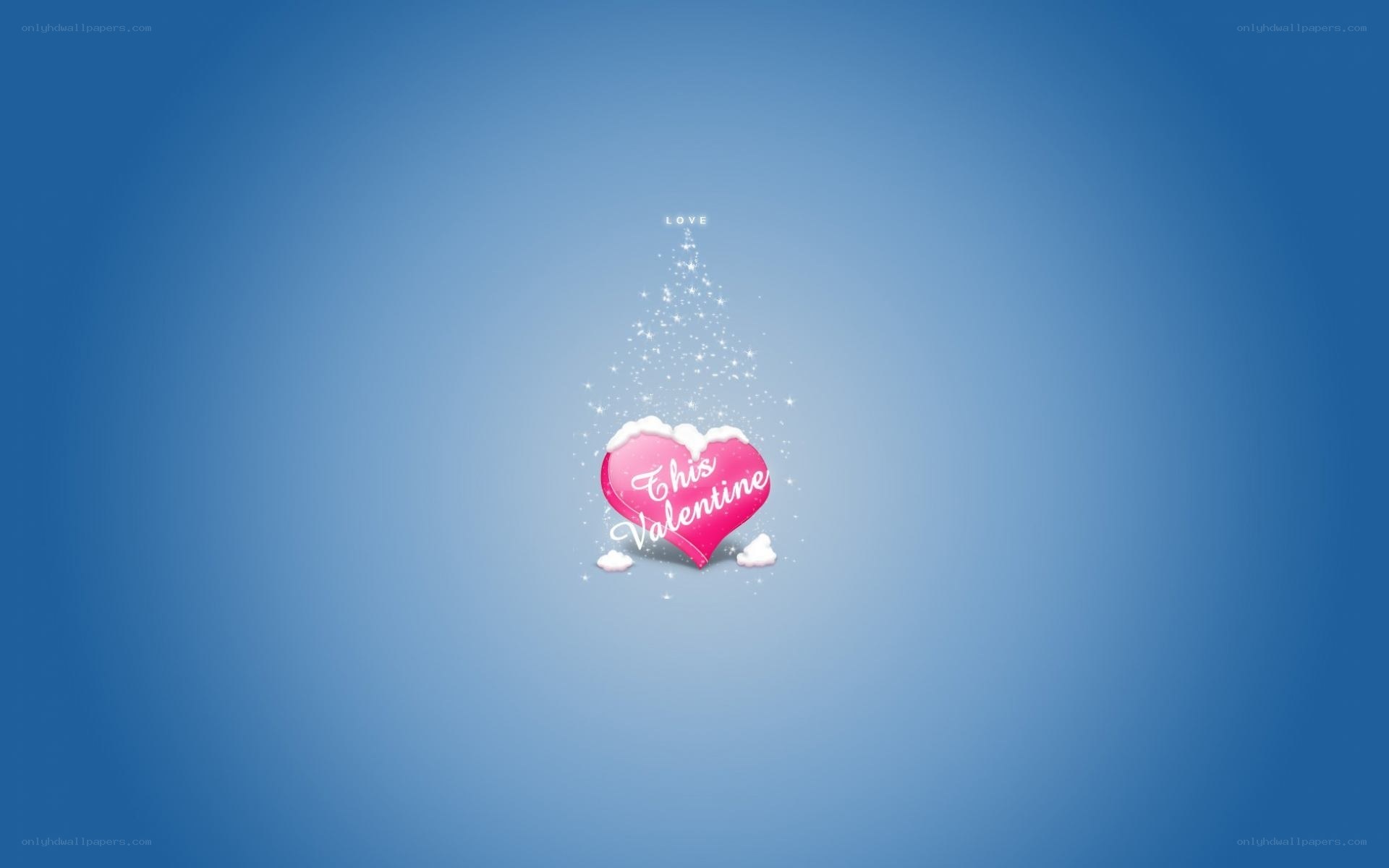Valentine's Day heart with sparkles