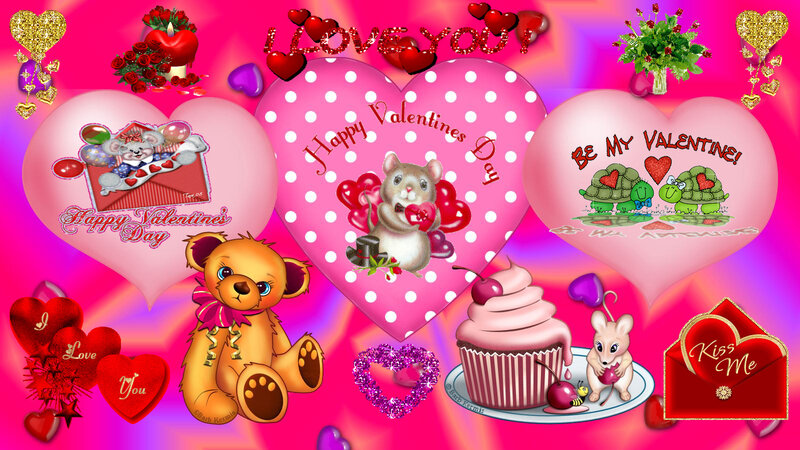 Valentine's Day Illustration — Pink