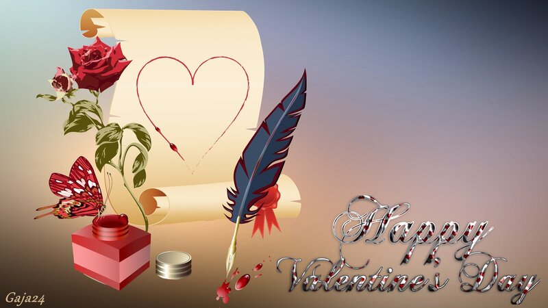 Valentine's Day Illustration — Red