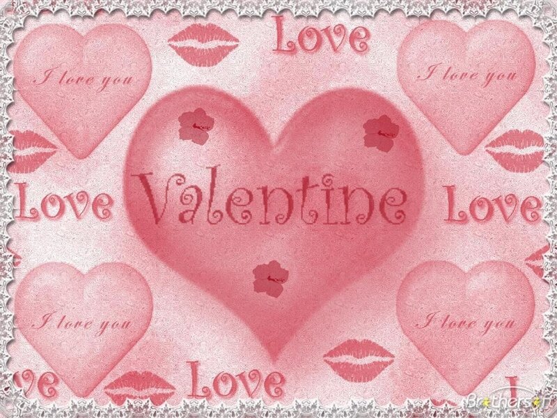Valentine's Day love hearts