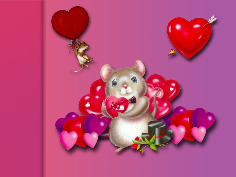 Valentine's Day mouse