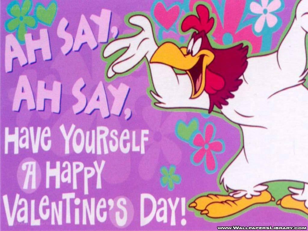 Valentine's Day rooster card