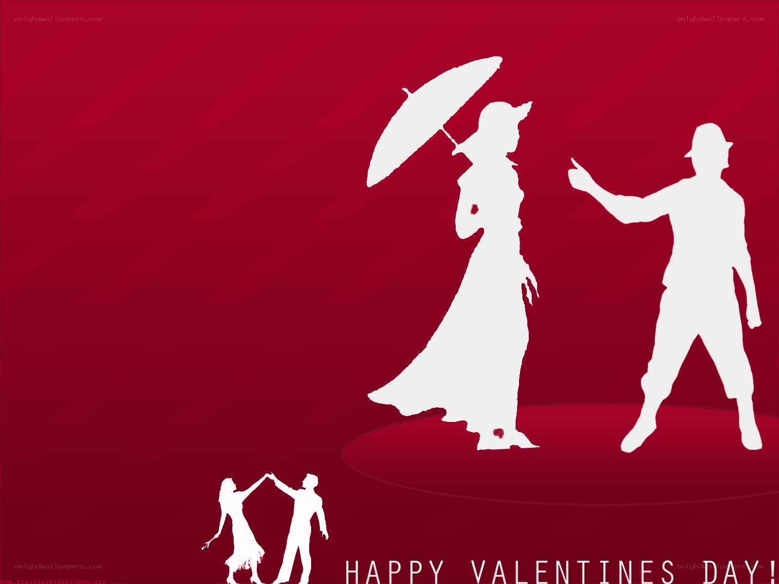 Valentine's Day silhouettes