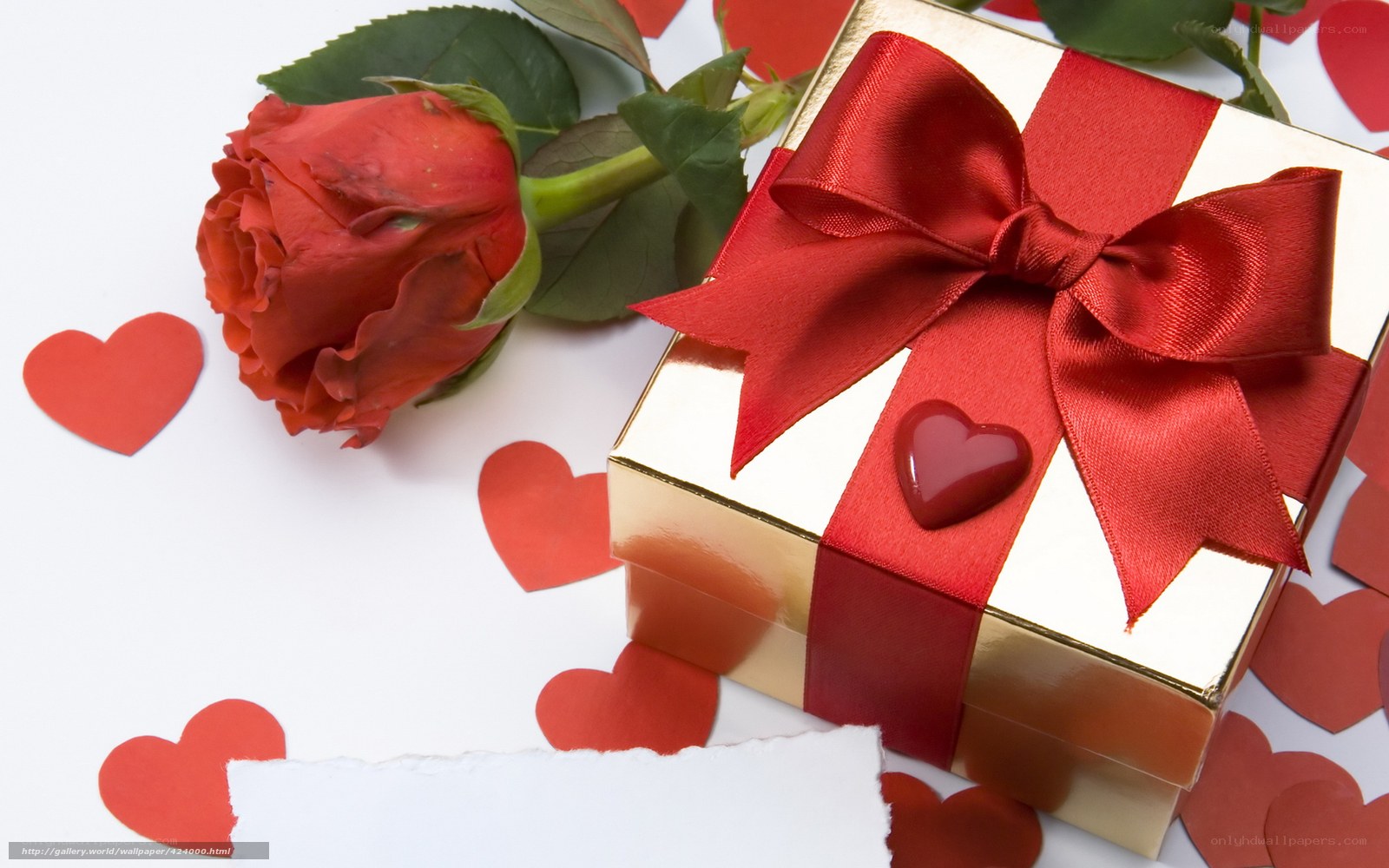 Valentine's gift with rose