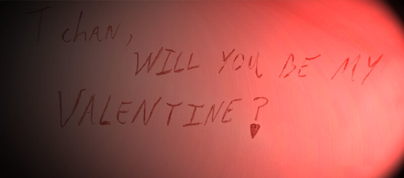 Valentine's note to Tchan