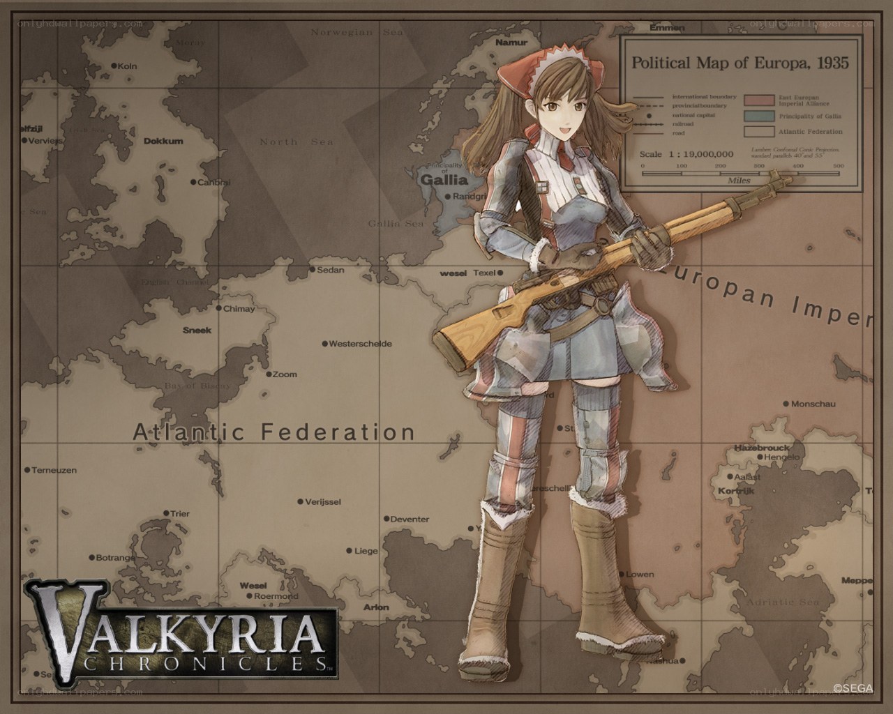 Valkyria Chronicles character art