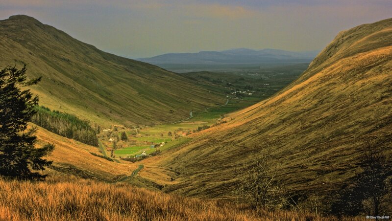 valley between two hills