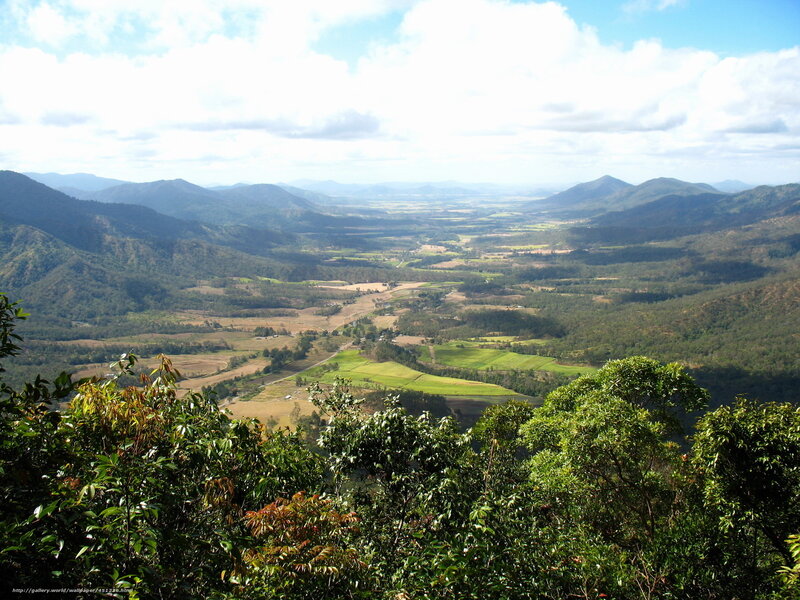 valley view from mountain