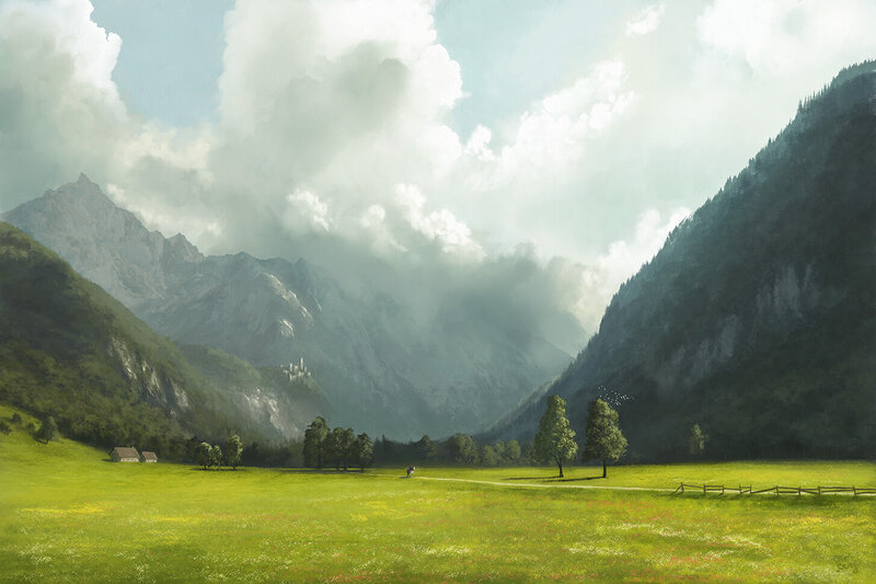 Valley with Castle