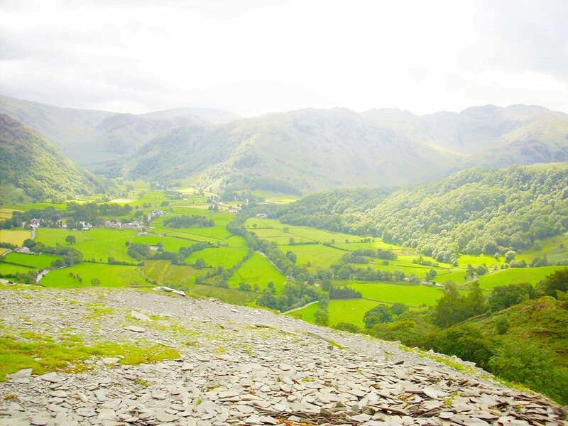 Valley with Green Fields