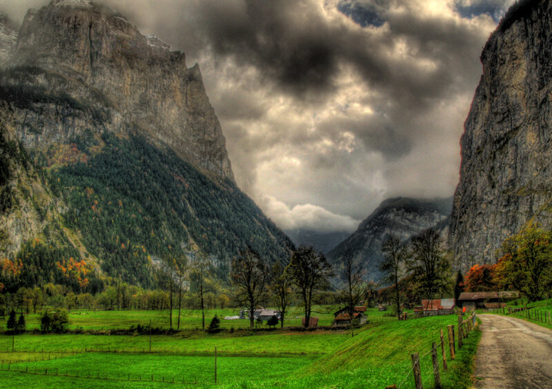 Valley with Mountains