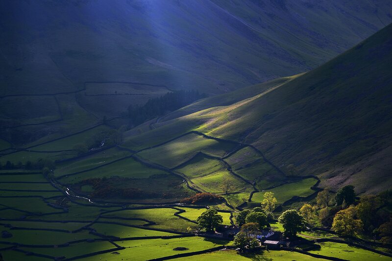 Valley with Stone Walls