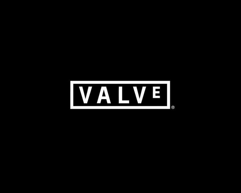 Valve logo on black background