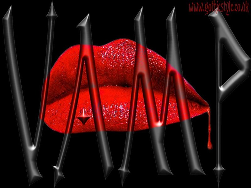 vamp logo with red lips
