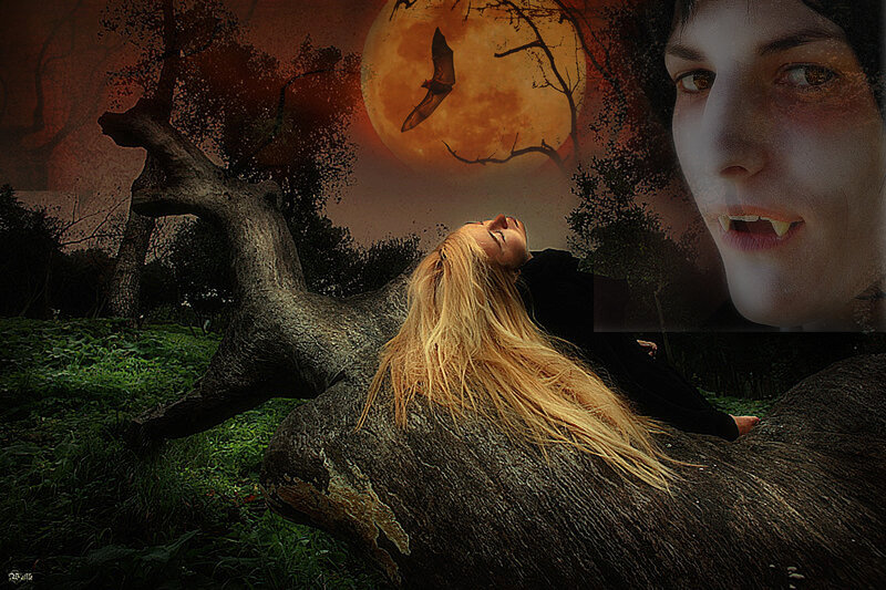 Vampire attacks in the forest