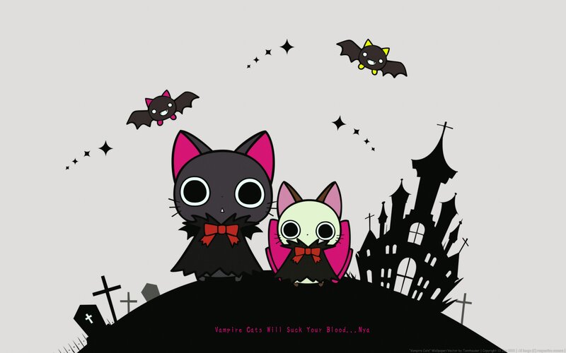 Vampire Cats on a Hill