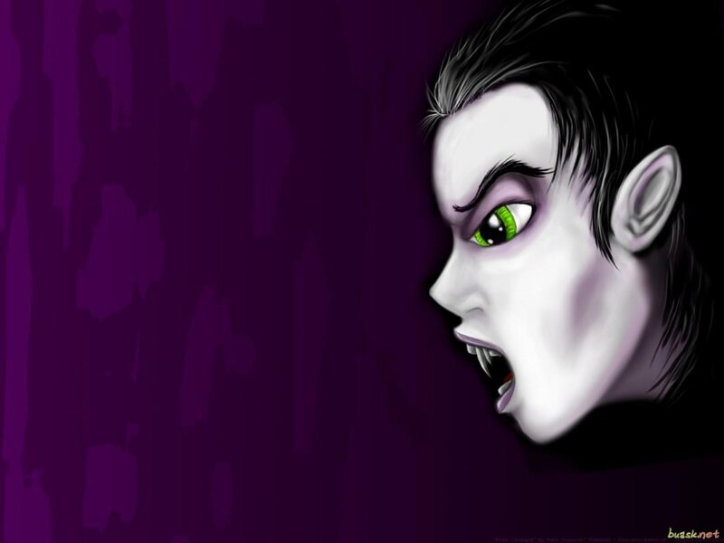 vampire character in profile