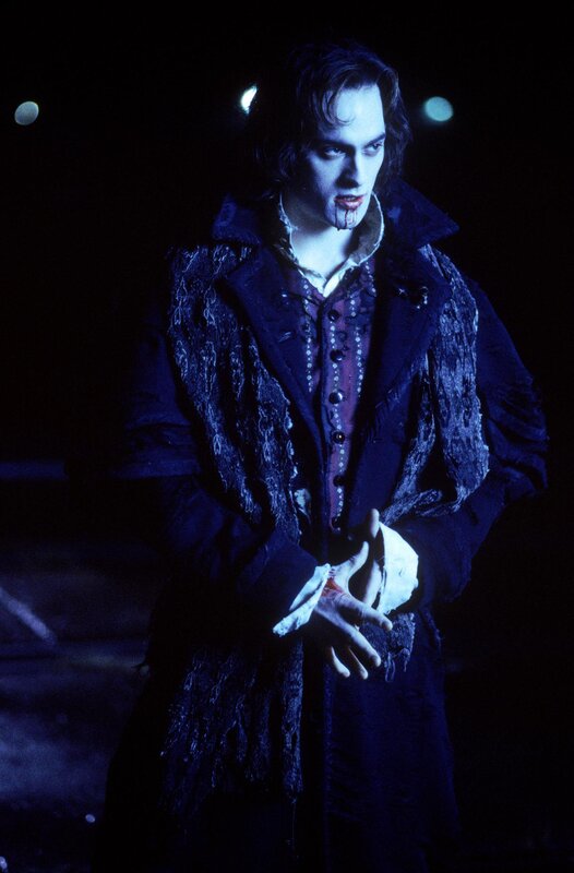 vampire character with blood