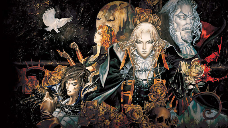 Vampire Characters in Dark Scene — Black