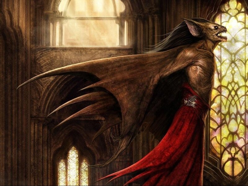 Vampire Creature in Cathedral