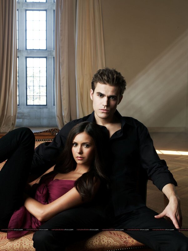 vampire diaries couple portrait