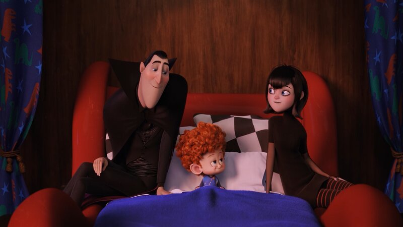Vampire Family in Bed