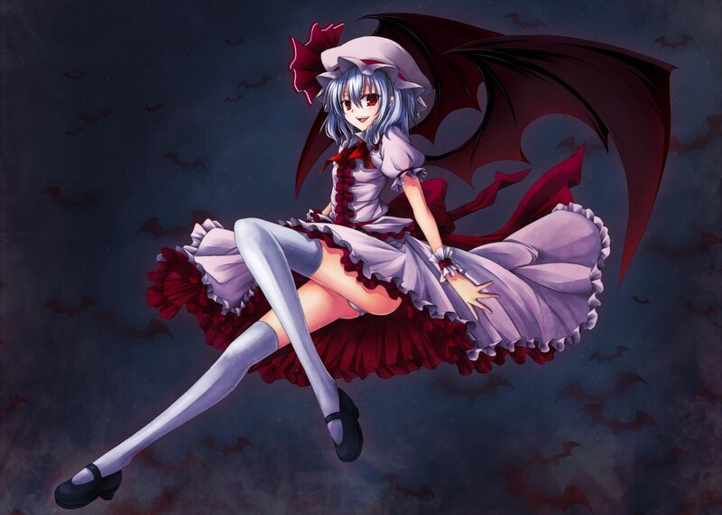 vampire girl in a dress