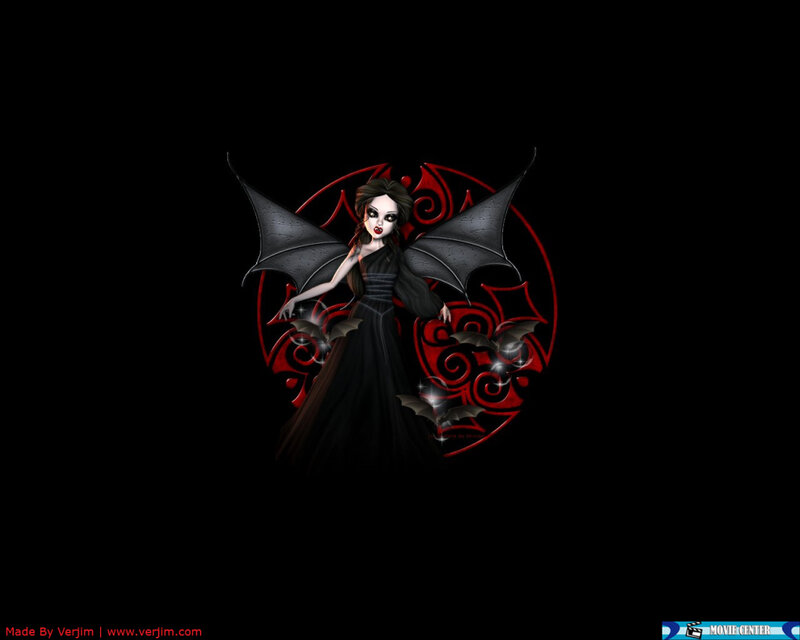 vampire girl with bat wings