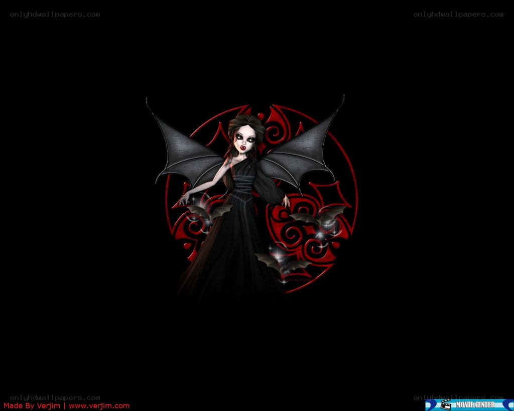 vampire girl with bat wings
