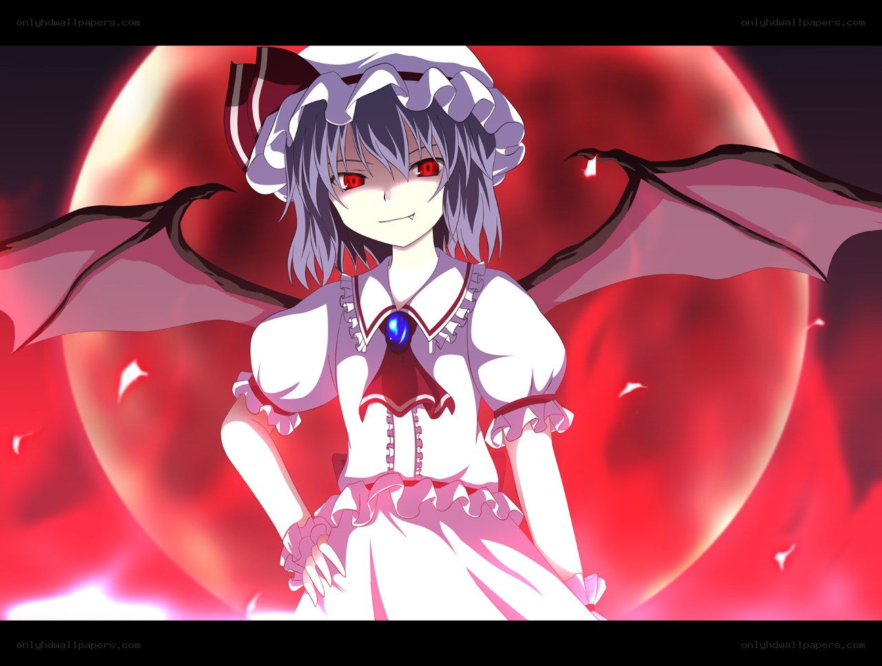 vampire girl with red eyes