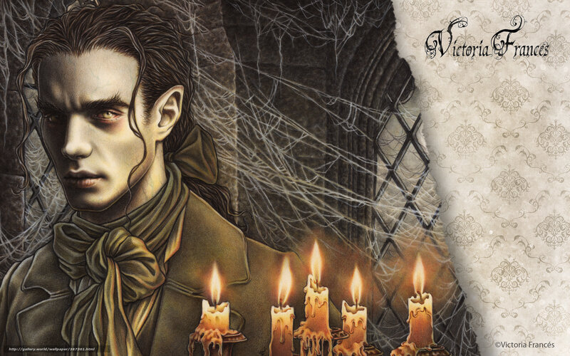 vampire in candlelight