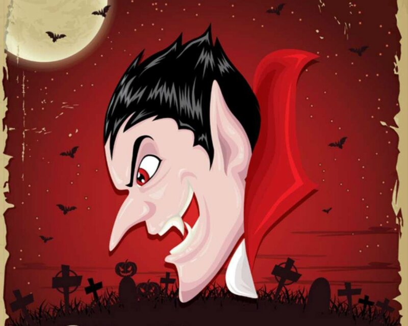 Vampire in Graveyard — Red