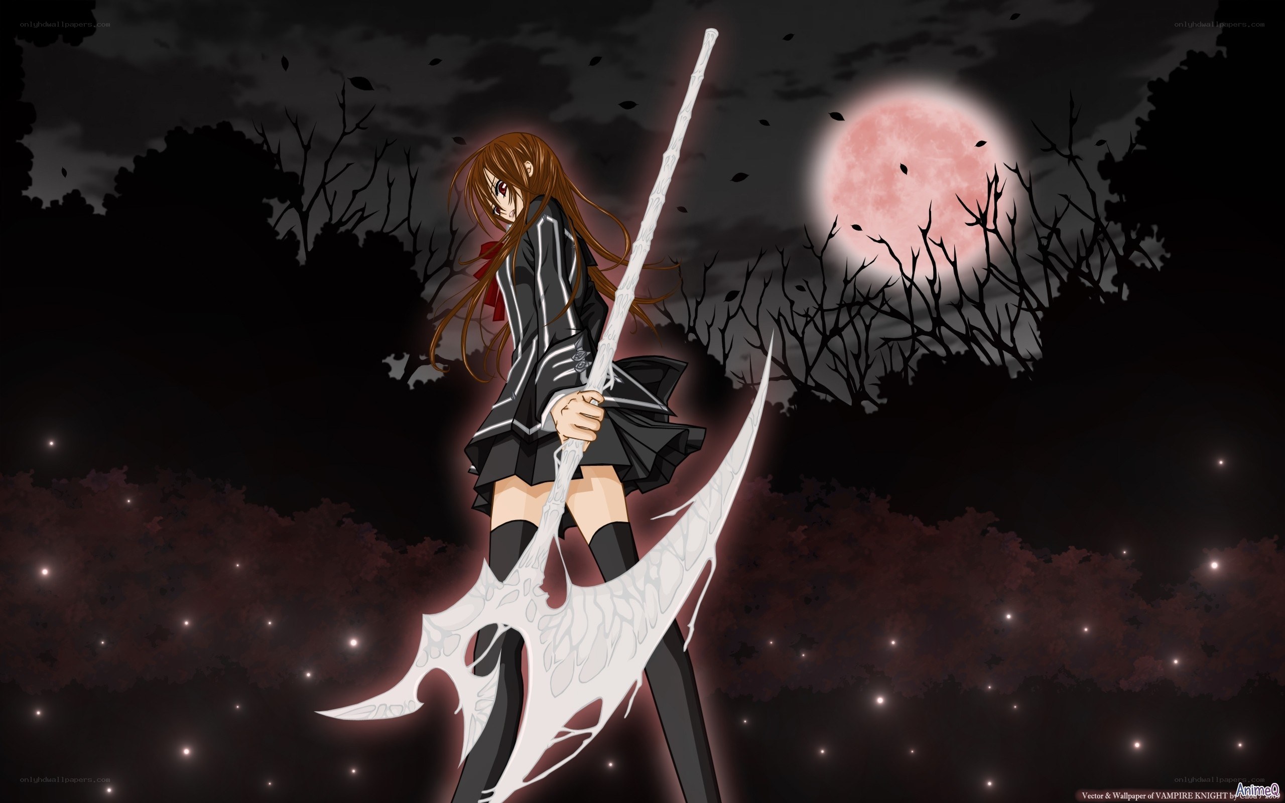 Vampire Knight character with weapon
